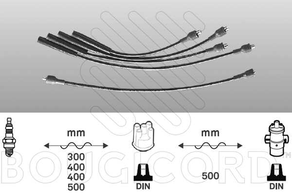 JUEGO CABLE BUJIA OPEL/FIAT/NISSAN/SEAT