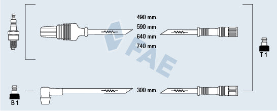 JUEGO CABLE BUJIA CITROEN/PEUGEOT