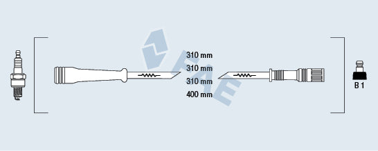 JUEGO DE CABLE BUJIA RENAULT